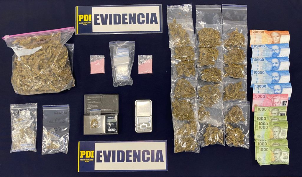 Cuatro detenidos en sector Barrios Bajos de Valdivia: Ofrecían delivery de drogas por Instagram