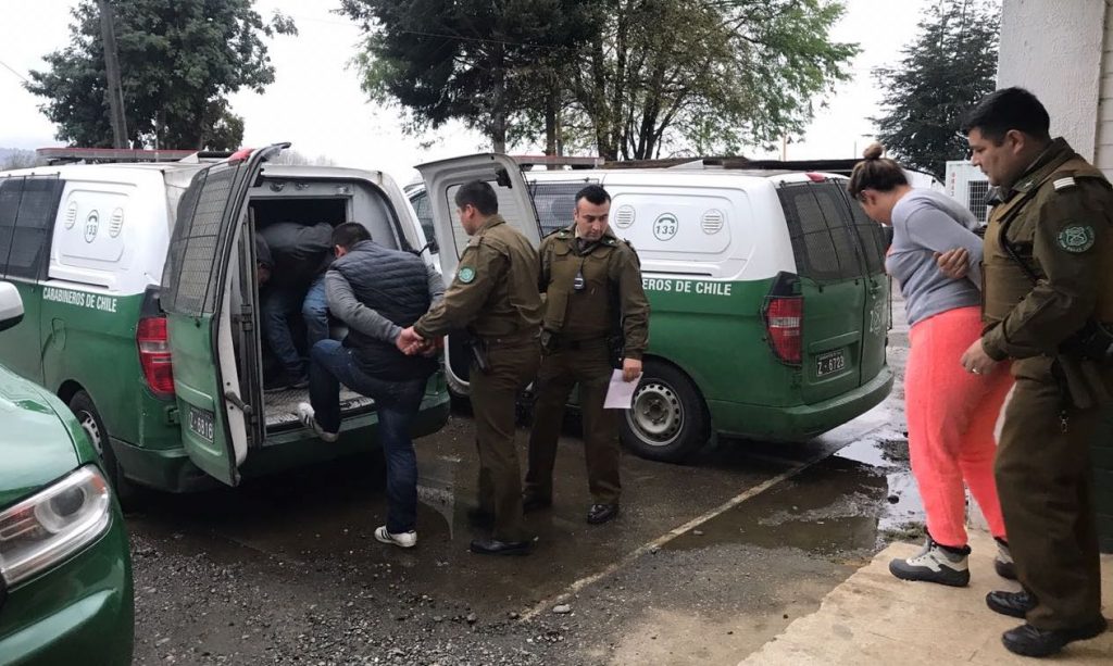 Presos quedaron tres individuos por robo en Paillaco: Los capturaron tras persecución policial hacia Valdivia