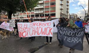 En Valdivia marcharon exigiendo justicia por muerte la de Camilo Catrillanca