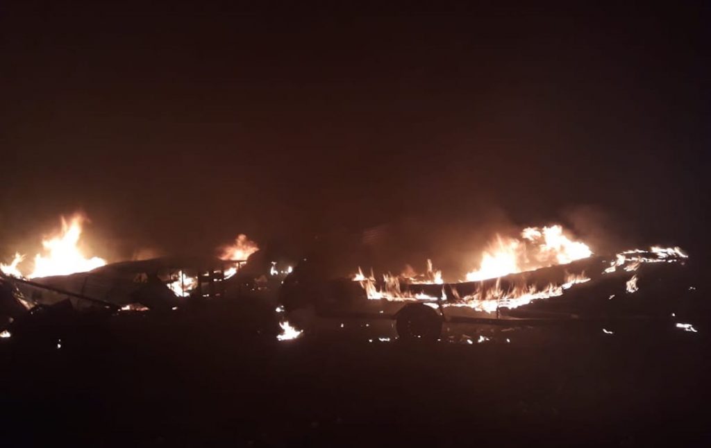 Ataque incendiario afectó bodega con equipos náuticos en Melefquén