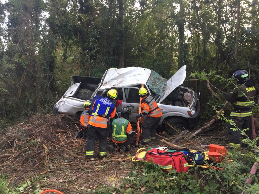 Accidente de tránsito dejó a una mujer lesionada en la ruta Valdivia - Paillaco