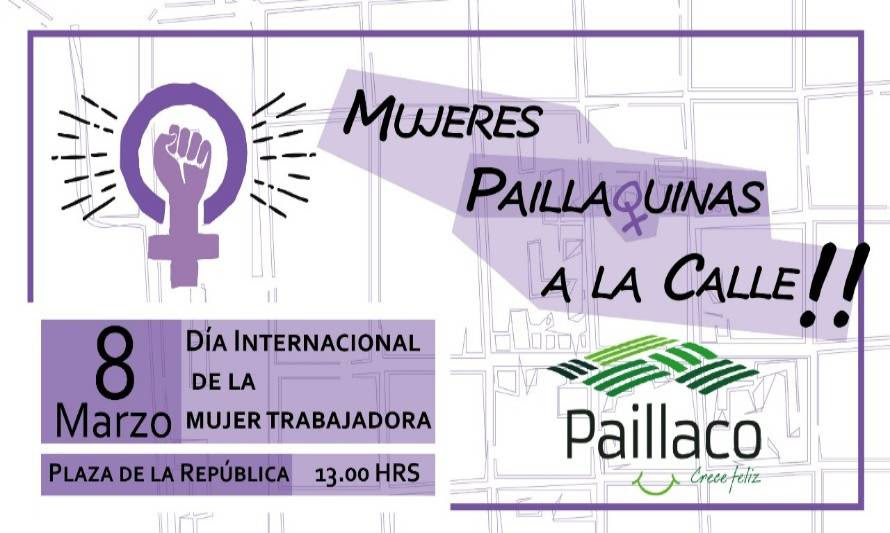 Municipio de Paillaco convocó a marcha en conmemoración del Día Internacional de la Mujer