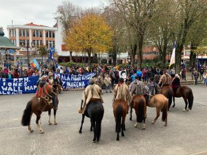 Comunidades mapuche de Los Ríos marcharon exigiendo al Gobierno desista de consulta por modificación a la Ley Indígena