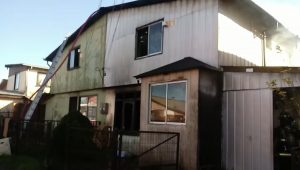 Dos casas fueron afectadas por incendio en el sector Corvi de Valdivia