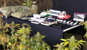 Operativo terminó con cinco detenidos y el decomiso de seis kilos de drogas en Valdivia