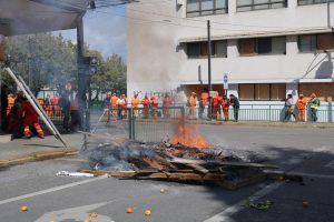 Nuevas protestas se registran en el centro de Valdivia