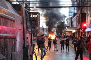 Incidentes se originaron en el centro de Valdivia tras intervención de Carabineros en protesta