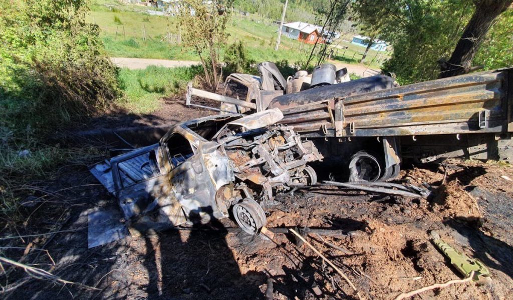 Cinco lesionados dejó choque entre camión y camioneta en la Ruta 5 Sur en Los Lagos