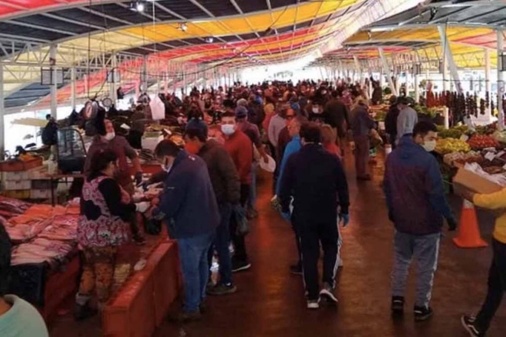 COVID-19: Aglomeraciones se registraron en Feria Fluvial de Valdivia por compras de Semana Santa