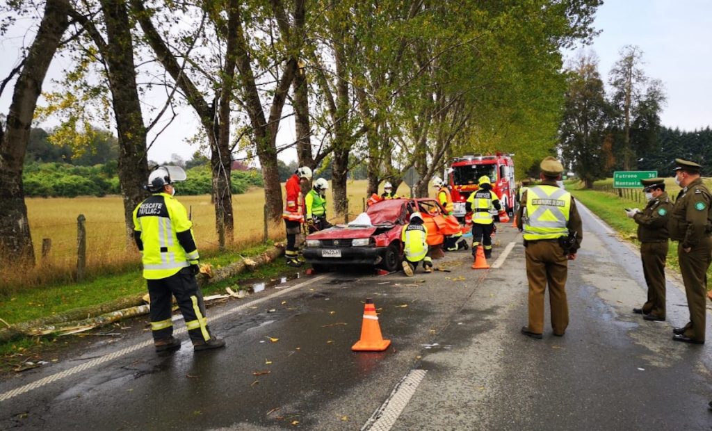 Paillaco: Rama de árbol cayó sobre automóvil provocando la muerte de uno de los ocupantes