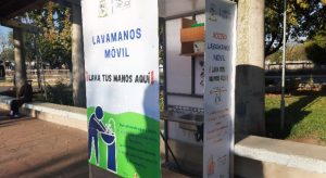 COVID-19: Instalaron lavamanos móviles en la Plaza de Paillaco