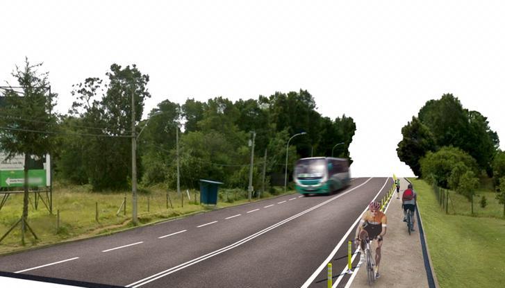 El próximo semestre sería construida senda para peatones y ciclistas en ruta a la costa de Valdivia