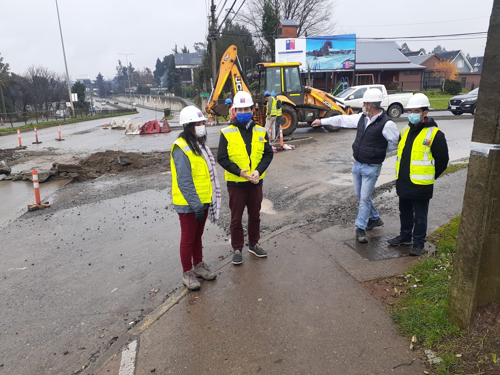 Amplían a tres pistas tránsito en Pedro Aguirre Cerda por obras de nuevo acceso vial en Valdivia