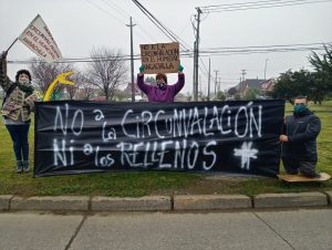 En Valdivia protestaron rechazando el trazado de Circunvalación y rellenos de Humedal Angachilla