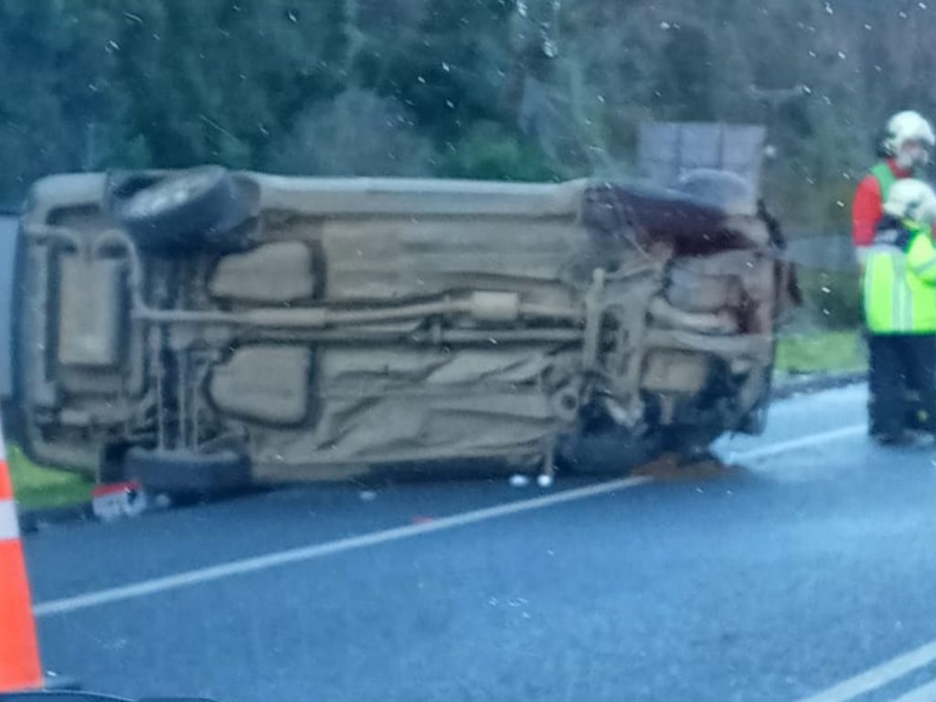 Nuevo accidente se registra en la Ruta Valdivia-Paillaco: Esta vez una colisión dejó dos lesionados