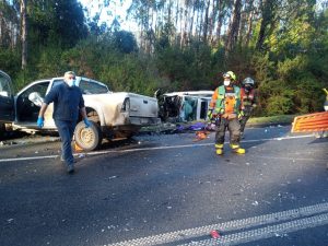 Accidente de tránsito dejó seis lesionados en ruta que une Valdivia con Paillaco