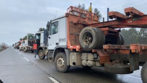 Fiscalía abrió investigación por paro de camioneros en Los Ríos e instruye primeras diligencias