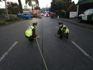 Preso quedó conductor por fatal accidente en Valdivia: Había bebido alcohol y no tenía licencia