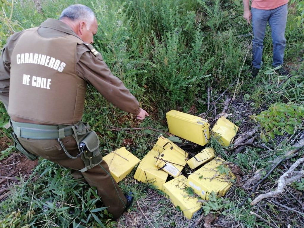 Frustran robo de baterías industriales de antenas telefónicas en Mariquina: Hay cuatro detenidos