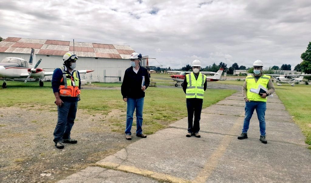 Un 30% de avance lleva el proyecto de conservación del Aeródromo Los Maitenes