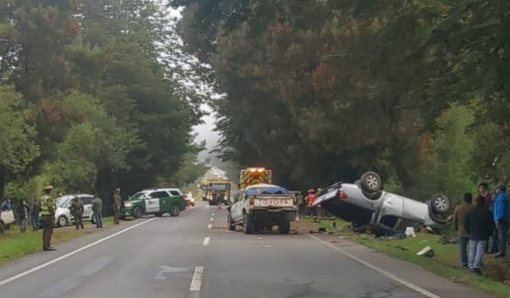 Un fallecido dejó accidente vehicular en sector Cuesta Cero de Valdivia