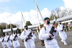 Cuatrocientos efectivos de fuerzas armadas desfilaron en Parada Militar de Valdivia