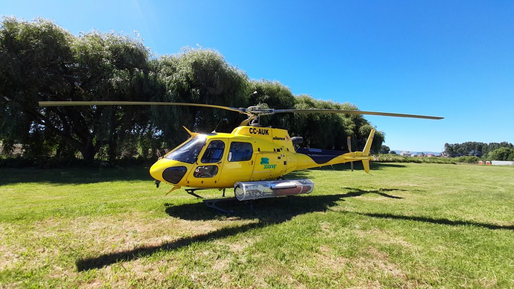 Los Ríos cuenta con nuevo helicóptero para combatir incendios forestales