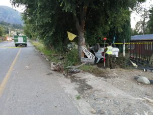 Conductor falleció luego de volcar su vehículo en ruta que une Llifén con Futrono