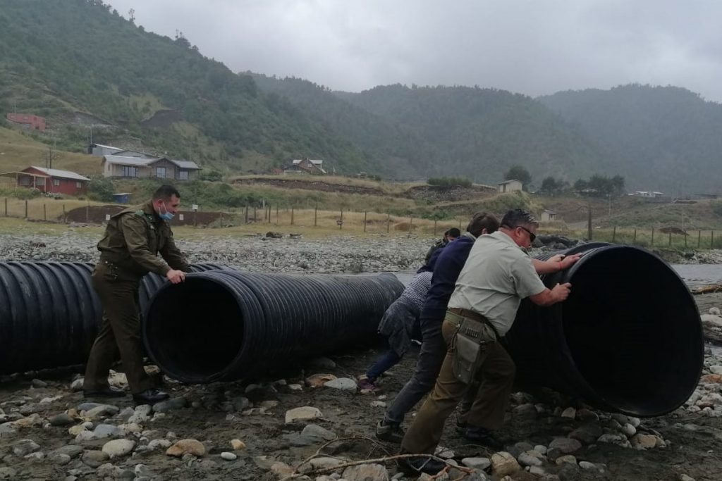 Tres días demorarían los trabajos para puente provisorio en Pilolcura