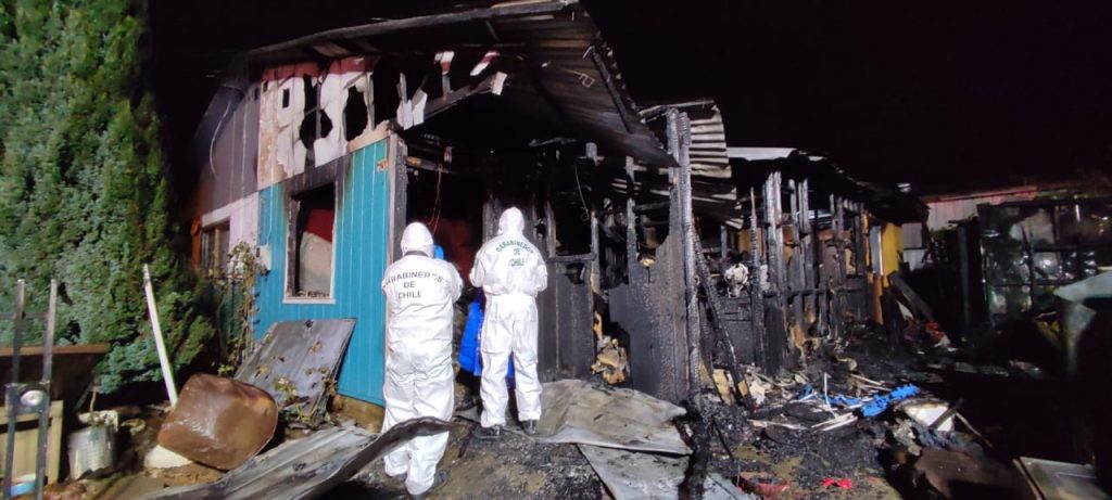 Un hombre falleció tras un incendio en la comuna de Los Lagos