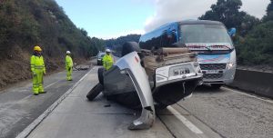 Los Lagos: Conductor protagonizó accidente vehicular en estado de ebriedad en la Ruta5 Sur